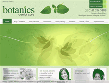 Tablet Screenshot of botanicsdentalcare.co.uk
